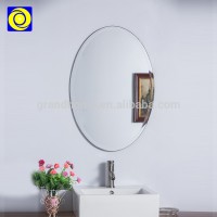 Wholesale custom Decorative cheap Frameless Beveled Oval Glass Mirror