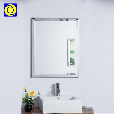 Bathroom decorative 19X28" inches rectangle mirror stainless steel shaving mirror