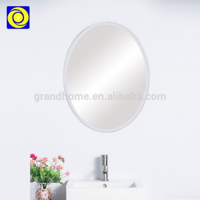 Oval modern cheap frameless mirror wholesale bathroom backlit mirror